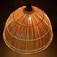 Plafonnier suspendu en bambou et rotin, design créatif moderne, éclairage d'intérieur, luminaire décoratif de plafond, abat-jour, création de Designer