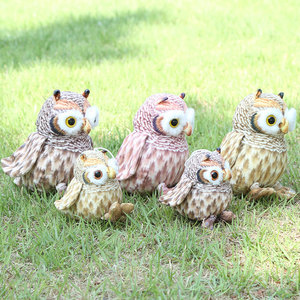 Peluche Gufo Simulato Transfrontaliero, Bambola Gufo Occhi Grandi con Imbottitura in Cotone PP, Altezza 31cm-50cm, Souvenir Zoo, Regalo per Bambini - Product Image 1