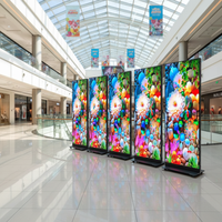 Écran publicitaire LED P1.25 P1.8 P2.5, affiche LED portable et pliable avec contrôle Wi-Fi, en stock aux États-Unis