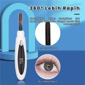 Wholesale <b>Heated</b> Eyelash Curler <b>USB</b> Rechargeable 3 Temperature Settings Charging ABS Material Eyelashes GZ RTS Bulk Mixed Order - Product Image 3