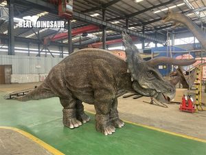 Parc aventure réaliste <span class=keywords><strong>triceratops</strong></span> dinosaure costume pour deux interprète - Product Image 3