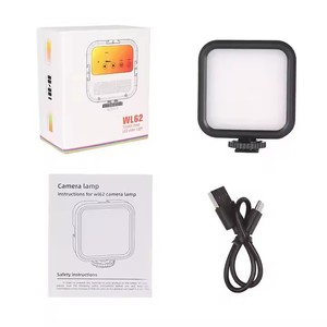 Lámpara de bolsillo portátil WL62 de tres colores, iluminación de fotos, luz de vídeo LED RGB ajustada, 3 modos, luz de vídeo con Clip recargable - Product Image 5