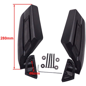 GOOFIT-espejo retrovisor para motocicleta, manillar de 44mm de repuesto para UTV RZR <span class=keywords><strong>Can</strong></span> <span class=keywords><strong>Am</strong></span> <span class=keywords><strong>Maverick</strong></span> <span class=keywords><strong>X3</strong></span> 2017 <span class=keywords><strong>2018</strong></span> ATV Quad Bike, negro - Product Image 3