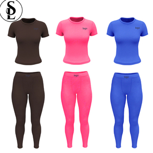 For Conyson Women's Fitness Solid 2-Piece Shorts Set New Arrival Summer Fashionable <strong>Clothing</strong> with Top Headband <strong>China</strong> <strong>Wholesale</strong> - Product Image 3