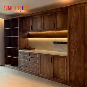 Mueble de Cocina de Madera Maciza Estilo Medieval Personalizado con Aparador, Diseño Duradero y Espacioso - Product Image 1