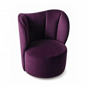Sillón Giratorio <span class=keywords><strong>Regency</strong></span> a Precio de Fábrica, Diseño Moderno de Mediados de Siglo, Tapizado en Terciopelo de Colores, para Sala de Estar u Hotel, Garantía de 10 Años - Product Image 5