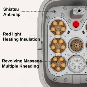 Masajeador de baño de pies Nuevo masajeador de baño de <span class=keywords><strong>spa</strong></span> de pies de plástico eléctrico portátil inteligente para el hogar con calor - Product Image 2