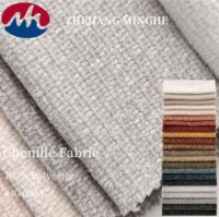 Tissu d'ameublement en chenille tissée 100 % polyester de haute qualité, anti-boulochage, résistant à l'abrasion, 440 GSM, motif uni pour canapé et mobilier de chambre d'enfant