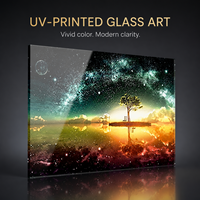 Impression murale Paysage Arbre Fantastique – Image Couleurs Jour et Nuit pour Bureaux Créatifs, Salons d'Hôtels et Espaces de Vie