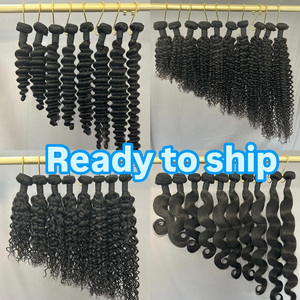 Capelli Umani Vergini Naturali Non Trattati, Ondulati Profondi, Grezzi, Vietnamiti Birmani, Remy, con Doppia Trama a Macchina, Tutti i Colori, Morbidi, con Cuticole Intatte - Product Image 5