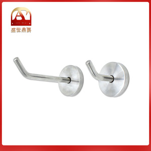 Jin Aoding Stainless Steel Robe <b>Hooks</b> Polished Modern Wall Mount Bathroom <b>Coat</b> <b>Hook</b> Anti Corrosion <b>Single</b> <b>Hook</b> 2 Pieces - Product Image 1