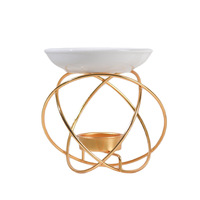 Support de bougie en ciment créatif et simple, article décoratif, diffuseur d'arômes, lampe à huile essentielle, support de lampe à bougie domestique fait main
