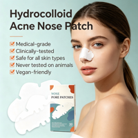 Patchs Purifiants pour les Pores du Nez à Formule Personnalisée, Prêts à la Vente au Détail, Réduisent l'Accumulation de Sébum, Vente en Gros