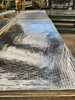 Laine de roche insonorisante ignifuge écologique de 25/50/100/150 mm avec feuille d'aluminium pour applications d'entrepôt