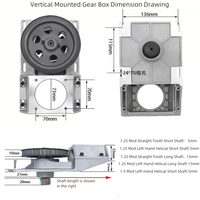 Réducteur de vitesse CNC à montage horizontal avec module 1.5 pour graveur de bois