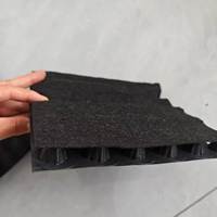 Planche de drainage composite en HDPE avec géotextile pour projets de drainage des parcs et des parkings