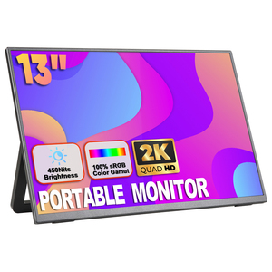 Giá cả cạnh tranh 13.0 inch WLED Bảng điều chỉnh mỏng xách tay màn hình chơi game với điều chỉnh PS4 Full HD 2K HDR và xây dựng-in Loa - Product Image 1