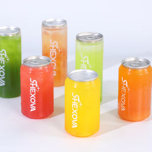 Botol Minuman Kustom Logo Kaleng PET Kue Es Krim Kaleng Plastik PET Dengan Tutup Kaleng Minuman Soda PET Transparan - Product Image 6