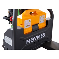 Transpalette électrique MOVMES 48V20Ah avec batterie au lithium, transpalette à changement rapide, déplaceur latéral hydraulique, pneus en polyuréthane