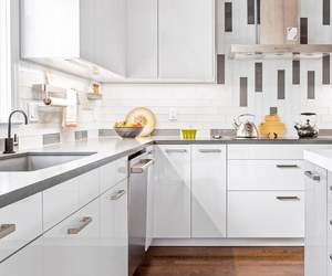 High Gloss Modern Wooden Full Kitchen <b>Cupboard</b> Furniture Set Custom <b>Wall</b> Cabinet Lacquer Luxury Designs for Apartment Mall Use - Product Image 2