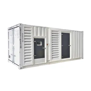 Driefasige Stille Generatoren 750 Kva 600kw Geluid Verzwakte Gensets 750kva Container Type Dieselgenerator Prijs