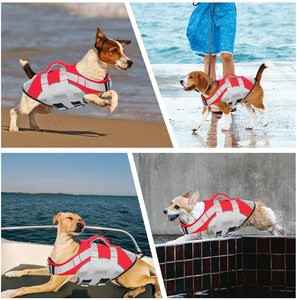 Gilet <span class=keywords><strong>de</strong></span> <span class=keywords><strong>sauvetage</strong></span> anti-intrusion <span class=keywords><strong>pour</strong></span> chiens, <span class=keywords><strong>veste</strong></span> <span class=keywords><strong>de</strong></span> survie anti-intrusion, ajustable, Durable et à haute élasticité, avec poignée <span class=keywords><strong>de</strong></span> secours - Product Image 6