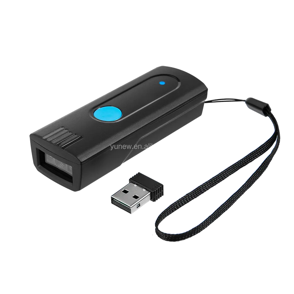 Nuevo escáner portátil mini 1D Bluetooth CCD lector de código de barras 2,4G inalámbrico compatible con modo de almacenamiento de carga instantánea lector de código de bolsillo