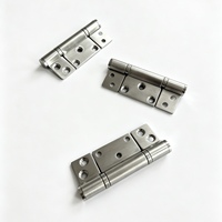 Quincaillerie de porte coulissante pliante à double charnière en acier inoxydable 304, finition noir mat brossé, fixation 7 trous, acceptation OEM, directement de l'usine