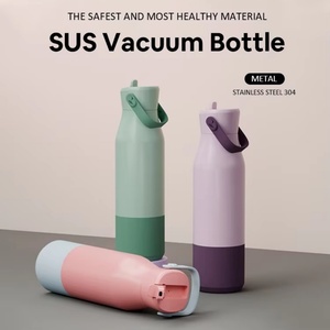 Portable Double Wall Insulated Stainless Steel Tumbler Flower Printed Vacuum Cup for Hot Water Customizable Logo - Product Image 3