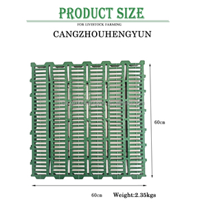 Nuevo Suelo <span class=keywords><strong>de</strong></span> Plástico PP para Granjas <span class=keywords><strong>de</strong></span> Cerdos, <span class=keywords><strong>Precio</strong></span> <span class=keywords><strong>de</strong></span> Fábrica, Rejilla <span class=keywords><strong>de</strong></span> Plástico para Cerdos, 60x60cm, Marca HengYun - Product Image 2