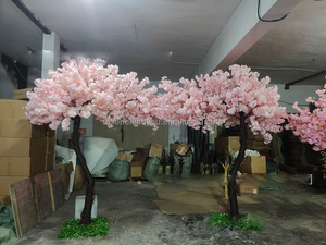 2m 3m 4m Grand arbre en plastique japonais à fleurs d'ivoire Sakura fleur de <span class=keywords><strong>cerisier</strong></span> artificielle arbre <span class=keywords><strong>rose</strong></span> artificiel Faux arbre pour l'extérieur - Product Image 6