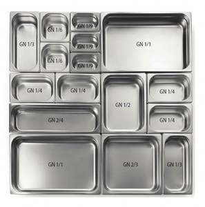 Promotion Cuisine Extérieure En Acier Inoxydable Buffet Casseroles Fournitures De Stockage GN Pan Conteneurs Alimentaires Buffet Plateau Réchauffeur De Nourriture Plaque - Product Image 1