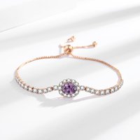 Ensemble d'accessoires quatre pièces, zircon cubique à haute teneur en carbone micro-incrusté, ensemble de bijoux tendance en laiton plaqué or champagne pour mariage