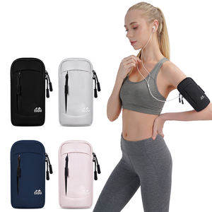 HUALIAN correr deportes ciclismo senderismo gimnasio PU teléfonos móviles soporte brazalete impermeable brazo bolsa brazalete para hombres mujeres - Product Image 3