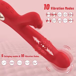 Nuevo vibrador oscilante clítoris punto G estimulador para lamer juguetes sexuales consolador vibración masaje de dedos para mujeres - Product Image 2