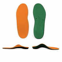 Semelles orthopédiques de sport à absorption des chocs avec soutien de la voûte plantaire, coussinets en mousse à mémoire de forme et protection du talon