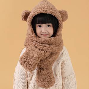 Belle écharpe coupe-vent pour enfants en plein air garder au chaud hiver enfants écharpe chapeaux <span class=keywords><strong>avec</strong></span> des <span class=keywords><strong>gants</strong></span> - Product Image 5
