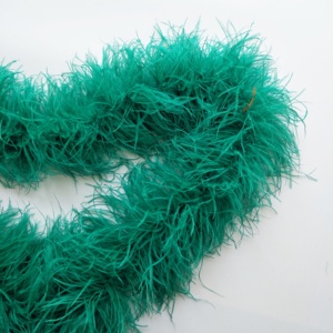 Usine Vente Directe Pas Cher Coloré bouclés 6 plis Moelleux Autruche garniture <span class=keywords><strong>Boa</strong></span> De Plumes pour la décoration de costume - Product Image 3