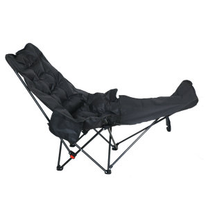 เก้าอี้ดวงจันทร์โลหะพับได้ตั้งได้สามตำแหน่งแบบทันสมัยสำหรับกลางแจ้งผ้าออกซ์ฟอร์ดที่วางขาสามารถปรับได้ทนทานสำหรับการตั้งแคมป์ชายหาด - Product Image 6