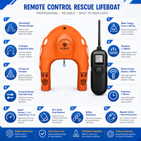Aro Salvavidas Inteligente para Control de Inundaciones y Rescate Gubernamental, con GPS, Control Remoto y Equipo de Seguridad HDPE