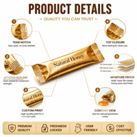 Sachets d'emballage personnalisés pour poudre en stick, haute barrière, scellage arrière, pour échantillons de poudre alimentaire, impression personnalisée, OEM