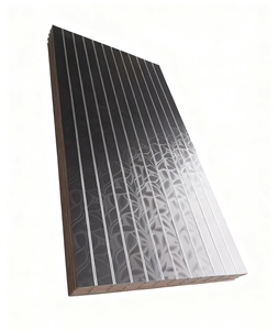 18mm Moisture-Proof Melamine MDF Slatwall <strong>Panel</strong> E0/E1 Formaldehyde PVC Material Fibreboard <strong>Hardboard</strong> Display Application - Product Image 6