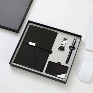 Stock a 5 <b>Notebook</b> Business Notepad Gift Box With Pen Card Holder Key Chain Stationery Office Supplier Custom Gift <b>Set</b> - Product Image 1