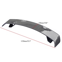 Aileron de voiture DTouch universel en ABS, aileron arrière en fibre de carbone, aileron arrière de course GT