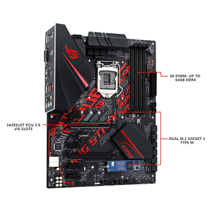 ใช้เมนบอร์ด STRIX B360-H GAMING B360 64GB DDR4 LGA 1151 ATX เดสก์ท็อปสำหรับเล่นเกมพร้อมไฟ RGB LED STRIX B360-H GAMI - Product Image 5