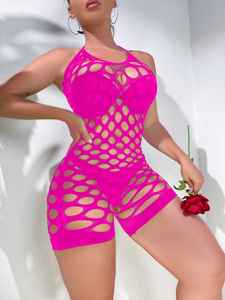 Grote Gat Visnet Jumpsuit Uitgehold Sexy Stripper 'S Wear Diy Danser 'S Performance Kostuum - Product Image 6