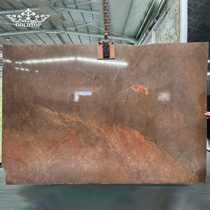 GOLDTOP Luxury Polished Brown <b>Chocolate</b> Quartzite Warm Earthy <b>Slabs</b> for Modern Kitchen Islands and Cozy Feature Walls - Product Image 3