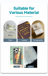 Mini Desktop Manual Flatbed Hot Stamping Machine Portable Gold Foil Printer for Leather Small Business & Home Use Low MOQ - Product Image 2