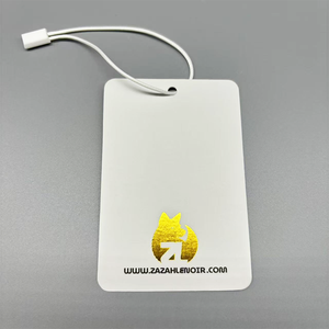 Popular clothing tags that can be embossed in gold or <b>silver</b> with custom embroidered logos - Product Image 5