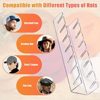Support de Présentation pour Casquettes en Acrylique Transparent Personnalisé, Organisateur de Casquettes de Baseball Durable, Étagère de Rangement pour la Maison, la Chambre et le Placard